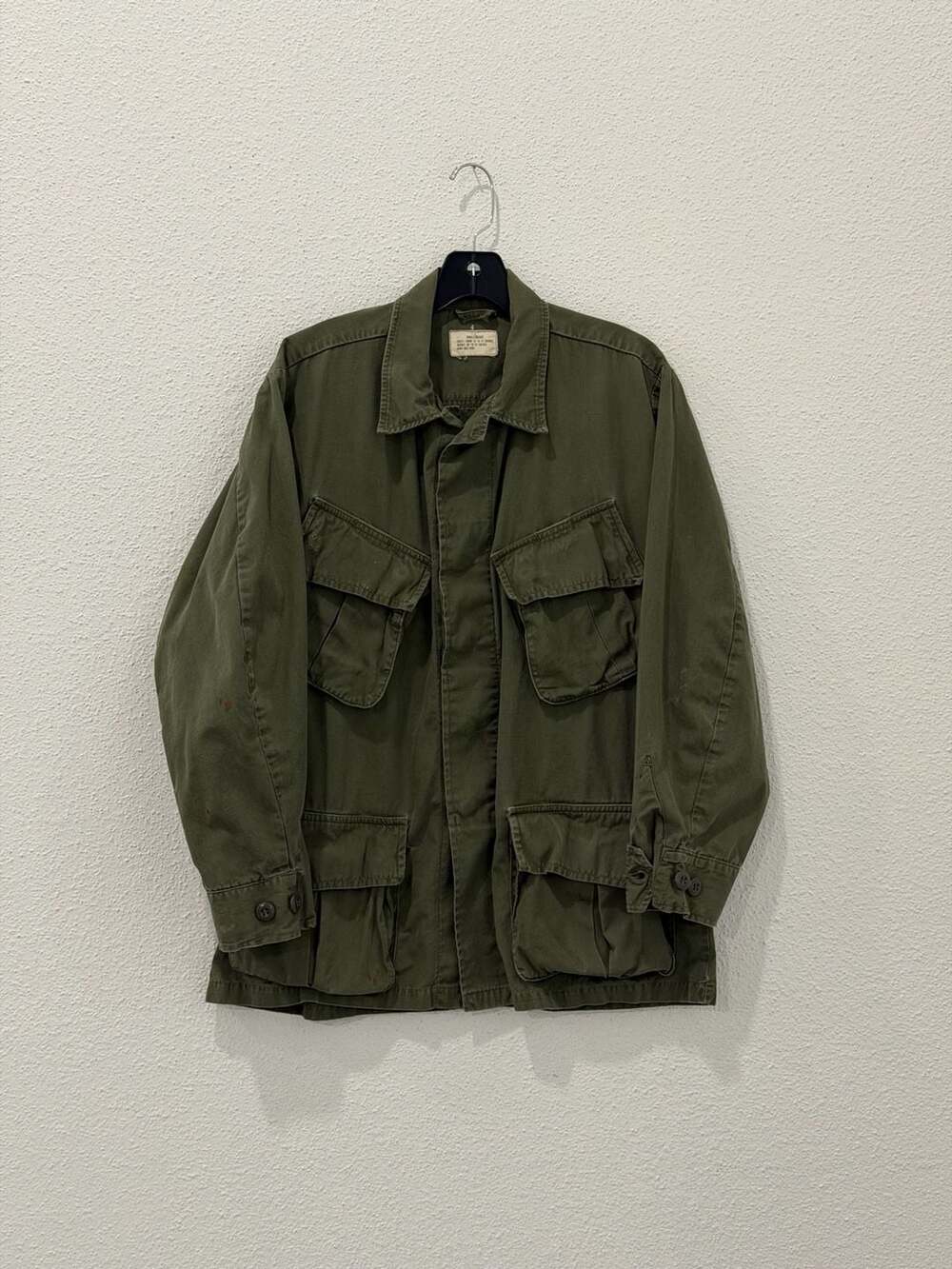 Vintage 60s US Military OG-107 Field Jacket Small - Short